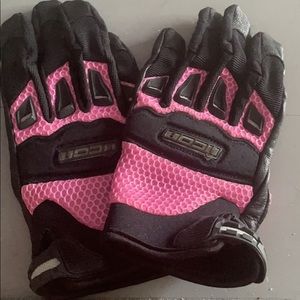 Icon Motorcycle twenty niner gloves Size large Pink